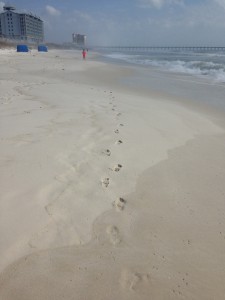 Pensacola Footprints in the Sand