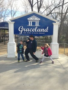 Striking a pose at Graceland!